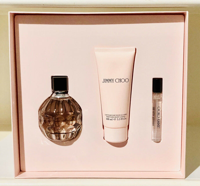 Jimmy Choo For Women By Jimmy Choo Eau de Parfum Spray Gift Set 3 pieces-WOMEN-Perfume Plus Outlet