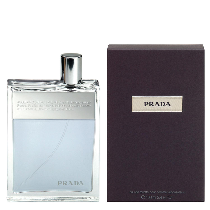 Prada Amber Pour Homme For Men By Prada Eau De Toilette Spray 3.4 oz