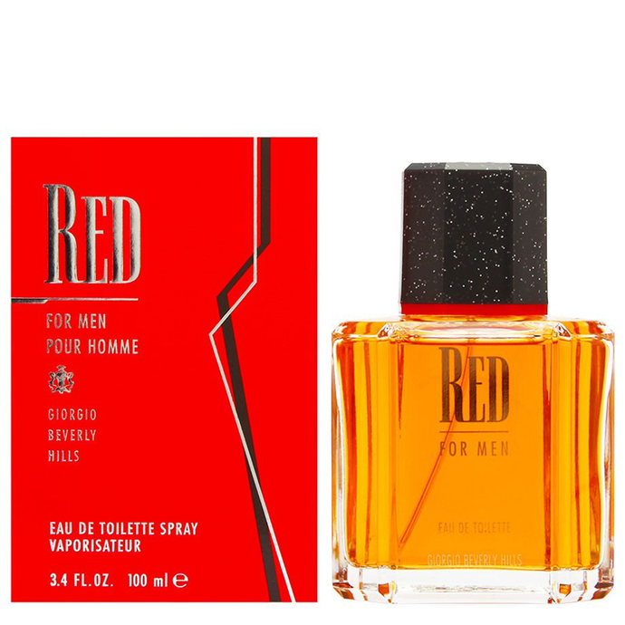 Red For Men By Giorgio Beverly Hills Eau De Toilette Spray 3.4 oz