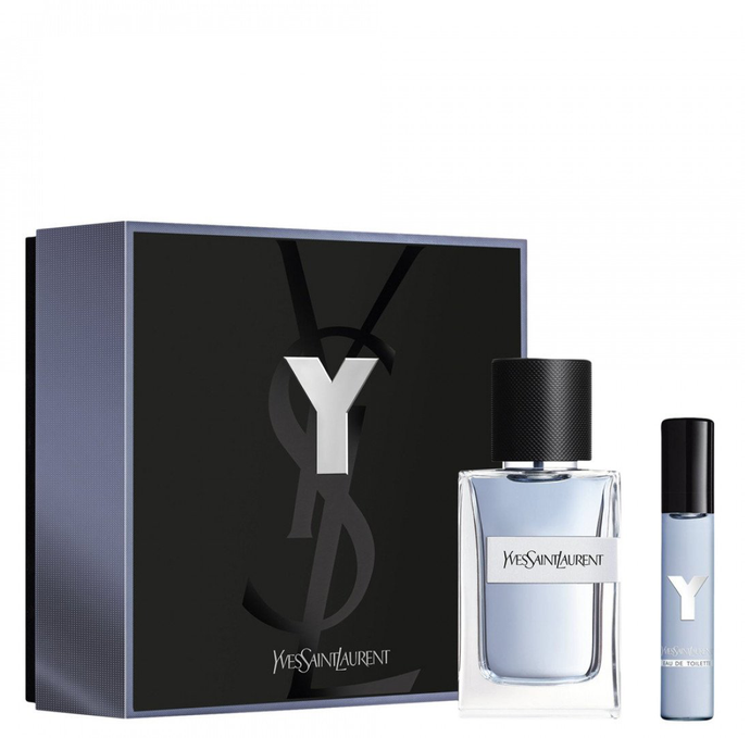 Y Men by Yves Saint Laurent Eau de Toilette Spray 3.3 oz. Gift set 2 pieces.